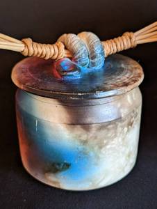 lot 146 image: Pair of Artisan Raku Urns