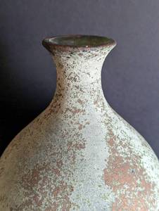 lot 253 image: Large Painted Glass Vase