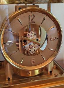 lot 8 image: Jaeger LeCoultre Atmos Brass Clock