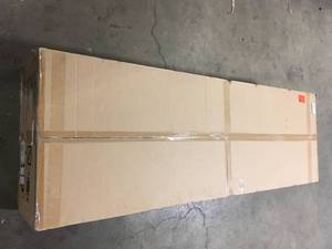 Ready-to-Assemble 24-Gauge Steel Freestanding Garage Cabinet in Black (48 in. W x 72 in. H x 18 in. D) by Husky   Customer Returns See Pictures