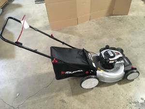 21 in. 140 cc Briggs and Stratton Walk Behind Gas Push Lawn Mower with Height Adjustment and with Mulch Bag by Murray  Customer Returns See Pictures