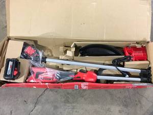 M18 18V Lithium-Ion Brushless Cordless String Trimmer Kit with 6.0 Ah Battery and Charger by Milwaukee Customer Returns See Pictures