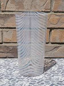 lot 139 image: Vintage Bertil Vallien Kosta Boda Glass Sweden Opal Pulled Loop Drape Vase 48475