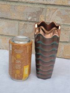 lot 68 image: Nambe Copper Canyon MTO143 Vase by Lisa Smith
