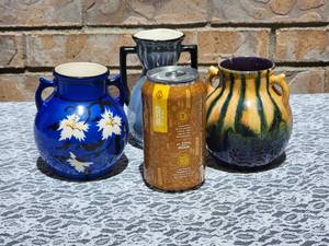 lot 118 image: Vintage Czech Ceramic Handled Vase Collection  3