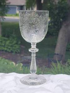 lot 76 image: Antique Crystal Delicate Cut Glass Wine Service  8