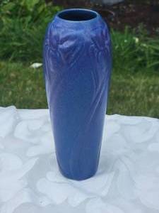 lot 82 image: Arts & Crafts Van Briggle Blue Iris Vase