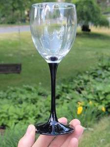 lot 106 image: 70s Black Stemware Service  4