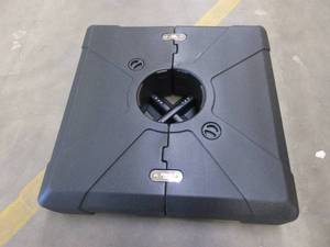 lot 450 image: PURPLE LEAF Offset Patio Umbrella Base SandWater Filled Square, 32.2 X 32.2