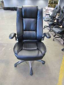 lot 480 image: Black Leather Office Chair