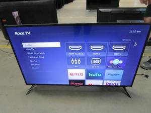 Element Electronics E4AA43R-G 43 4K Roku UHD LED TV (DENT IN BACK PANEL)