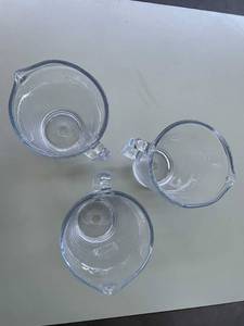 lot 53 image: Lot of 3 Acopa 60 oz. Glass Beer Pitchers.