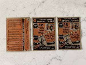 lot 156 image: 1972 Topps 49 Willie Mays, 1972 Topps WILLIE MAYS IN Action Vintage Baseball Card #50 GIANTS HOF