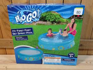 lot 80 image: Bestway H2O Go My First Fast Set Spray Pool