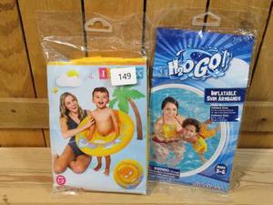 lot 149 image: Intex My Baby Float & H2O Go Inflatable Swim Armbands