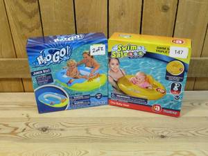 lot 147 image: Swim Safe Abc Triple Ring Baby Seat & Bestway H2O Go Junior Boat
