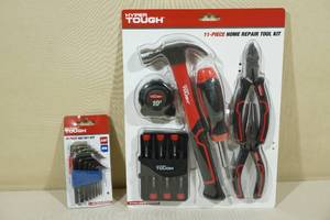 lot 174 image: Hyper Tough 11-Piece Tool Set with 16-Piece Hex Key Set