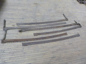 6 Vintage 2-Person Hand Saws