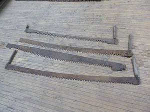 4 Vintage 2-Person Hand Saws