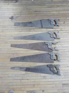 5 Vintage Hand Saws