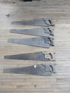 5 Vintage Hand Saws