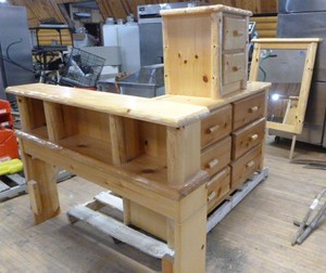 Pine Log Bedroom Set