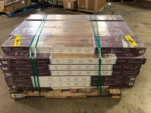 lot 12 image: Pallet of Skaggs Island Oak 12 mm T x 7.6 in. W Waterproof Laminate Wood Flooring (16 sqftcase) by Home Decorators Collection  (34 boxes) Customer Returns See Pictures