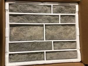 lot 13 image: 18 Boxes of Spring Creek Gray 2 - 4 in. x 4 - 12 in. Cement Standard Primary Wall Tiles (8 sq. ft.case) by AIRSTONE  Customer Returns See Pictures