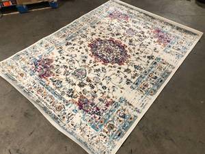 lot 52 image: Traditional Persian 5 ft. x 7 ft. Pink Area Rug by World Rug Gallery  Customer Returns See Pictures