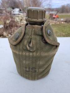 VTG U.S. Army Canteen (Dated U.S. 1962) and Pouch