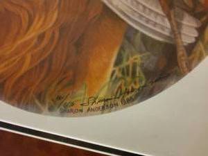 Golden retriever print, artist proof, by Sharon Anderson