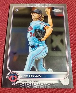 2022 Topps Chrome Joe Ryan Rookie Card