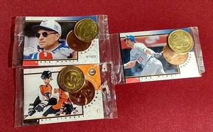 (3) Pinnacle Mint Mixed Sports CardCoin Packs