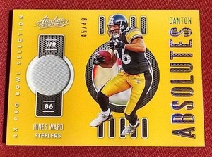 Hines Ward Jersey Card - #d49