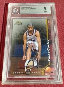 1998-99 Finest Vince Carter Rookie Card - BGS 9