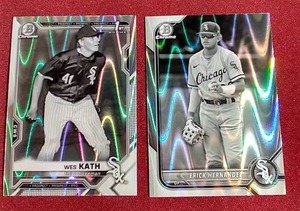 (2) 2021 Bowman Wave Refractor Prospect Cards