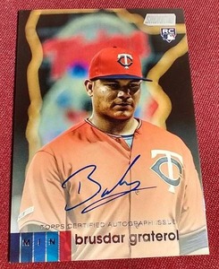 2020 Topps Stadium Club Brusdar Graterol Autograph Rookie Card