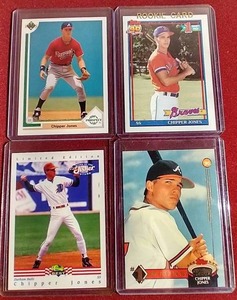 (4) Chipper Jones ProspectRookie Cards