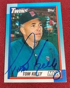Tom Kelly Autographed Card