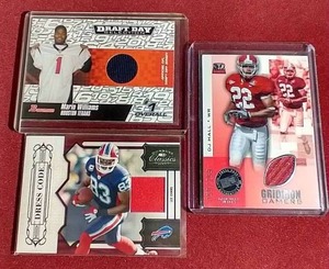 (3) NFL Jersey Cards - 2 #d
