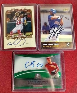 (3) Baseball Autograph Cards