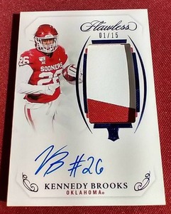 2022 Flawless Kennedy Brooks Rookie Patch Auto Card - #d15