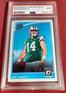 2018 Donruss Optic Sam Darnold Rated Rookie Card - PSA 9