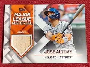 Jose Altuve Game-Used Bat Card