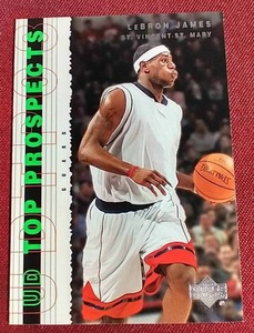 2003 UD Lebron James Top Prospects Rookie Card