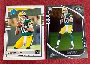 (2) 2020 Jordan Love Rookie Cards