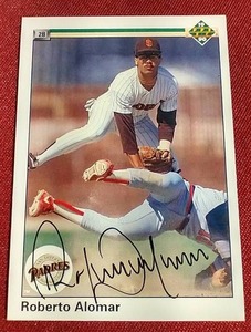 Autographed Roberto Alomar Card