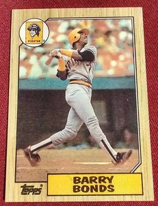 1987 Topps Barry Bonds Rookie Card