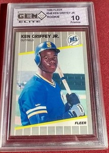 1989 Fleer Ken Griffey Jr. Rookie Card - Gem Elite 10