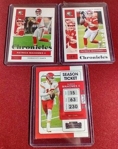 (3) Patrick Mahomes Cards